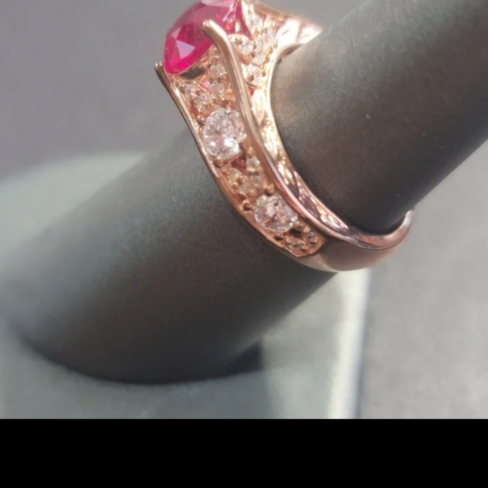 R83 Ruby And Diamond "Ruby Garden" Ring By Remy R… - image 2